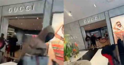 robo en tienda gucci